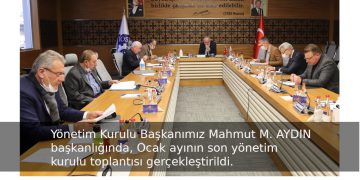 Ocak ayının son yönetim kurulu toplantısı gerçekleştirildi.