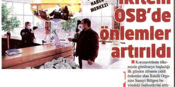 İkitelli OSB, Koronavirüs Salgını Nedeniyle Alınan Önlemleri Artırdı