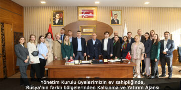 Yönetim Kurulu üyelerimizin ev sahipliğinde, Rusya’nın farklı bölgelerinden Kalkınma ve Yatırım Ajansı uzmanlarını ve sanayicileri ağırladık