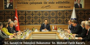 T.C. Sanayi ve Teknoloji Bakanımız  Sn. Mehmet Fatih Kacır’ı, İkitelli OSB’de ağırladık