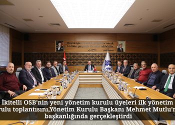 İkitelli OSB’nin yeni yönetim kurulu üyeleri ilk yönetim kurulu toplantısını gerçekleştirdi.